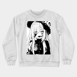 Gothic Anime Girl Crewneck Sweatshirt